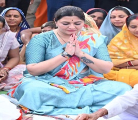 विधायक भावना बोहरा ने किया पुल निर्माण का शुभारंभ