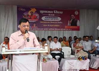 नगर पालिक निगम कोरबा के सर्वमंगला नगर जोनांतर्गत विकास नगर में आयेाजित हुआ निगम का सुशासन तिहार शिविर