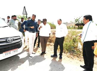 लोक निर्माण विभाग के सचिव ने निर्माणाधीन राष्ट्रीय राजमार्ग-130ए का किया निरीक्षण