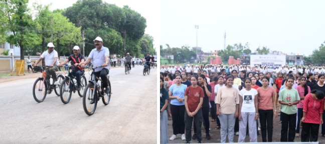 उप मुख्यमंत्री अरुण साव ने सायकल चलाकर फिट रहने और पर्यावरण संरक्षण का दिया संदेश