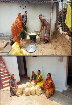 चावल पापड़ उद्योग से आत्मनिर्भरता की ओर बढ़ती हुई ग्रामीण महिलाएं