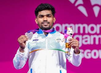 राष्ट्रमंडल खेल 2026 में रजत पदक विजेता राजा मुथुपांडी को वित्त मंत्री ओपी चौधरी ने दी बधाई