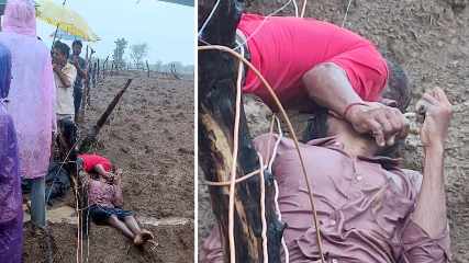 खेत में खुद के लगाए बिजली के तार की चपेट में आए पिता-पुत्र, दोनों की हुई मौके पर मौत…