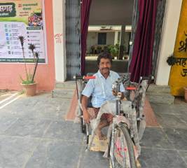 24 घंटे में मिली ट्राइसाइकिल, मुख्यमंत्री विष्णुदेव साय की संवेदनशील पहल से दिव्यांग गणेश राम यादव के जीवन को मिली नई रफ्तार