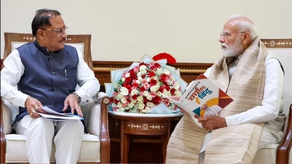 PM मोदी से CM साय ने की मुलाकात