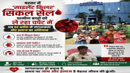 साइलेंट किलर सिकल सेल: ग्रामीण बच्चों को ले रहा चपेट में, अब हर ब्लॉक में विशेष शिविर लगाने का फैसला