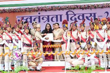 स्वतंत्रता दिवस पर राज्यसभा सांसद श्रीमती लक्ष्मी वर्मा ने किया ध्वजारोहण’