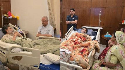 किरण सिंह देव से मुलाकात करने अस्पताल पहुंचे बीएल संतोष, सांसद लक्ष्मी वर्मा और मंत्री लक्ष्मी राजवाड़े, भाजपा प्रदेश अध्यक्ष का जाना कुशलक्षेम