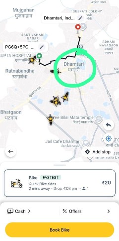 धमतरी में रैपिडो की सेवाएं शुरू, आवागमन को मिलेगी नई सुविधा