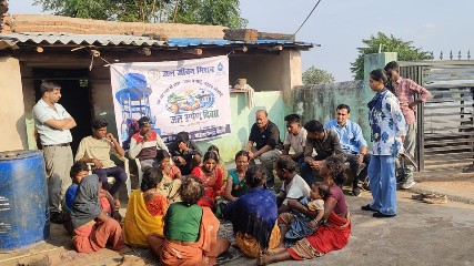ग्राम करंगरा में जल अर्पण दिवस का आयोजन