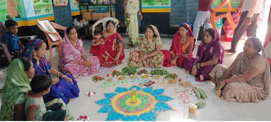 सेवा संकल्प अभियान : धमतरी के 86 आंगनबाड़ी केंद्रों में ’आंगन मिलन’ का आयोजन