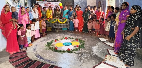 आंगन मिलन सेवा में सजी पौष्टिक थाली, घर-घर पहुंचा सुपोषण का संदेश