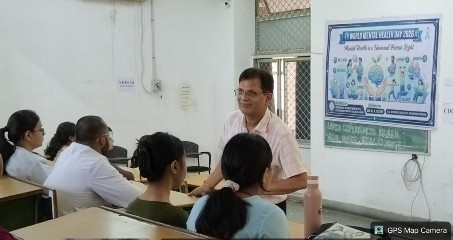 विश्व मानसिक स्वास्थ्य दिवस पर शासकीय दंत चिकित्सा महाविद्यालय में जागरूकता कार्यक्रम, विद्यार्थियों को तनाव प्रबंधन का दिया संदेश