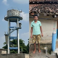 सेवा संकल्प अभियान: कुएं-हैंडपंप से मिली मुक्ति, कमल सिंह के घर तक पहुंचा नल से पेयजल
