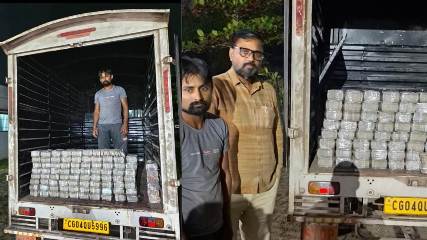 दुर्ग में पुलिस की बड़ी कार्रवाई: बोलेरो पिकअप के गुप्त चेंबर से 4 करोड़ रुपये नकद बरामद